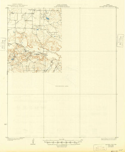 United States Geological Survey Archer City, TX (1931, 62500-Scale) digital map