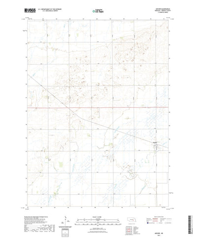 United States Geological Survey Archer, NE (2021, 24000-Scale) digital map