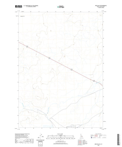 United States Geological Survey Arco Hills SE, ID (2020, 24000-Scale) digital map