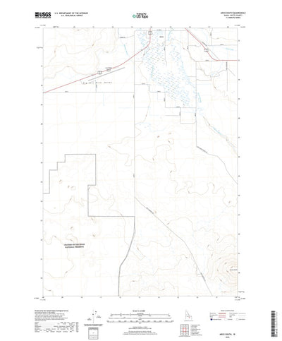 United States Geological Survey Arco South, ID (2020, 24000-Scale) digital map