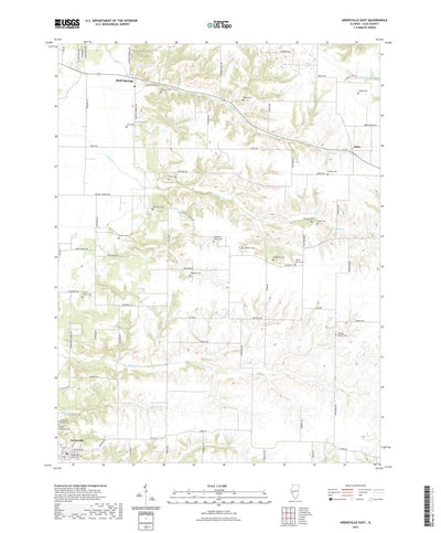 United States Geological Survey Arenzville East, IL (2021, 24000-Scale) digital map