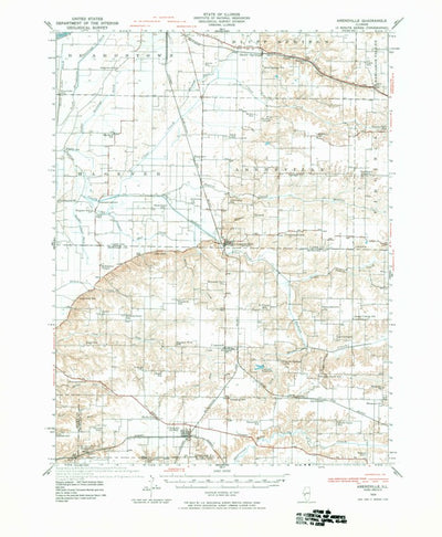 United States Geological Survey Arenzville, IL (1929, 62500-Scale) digital map