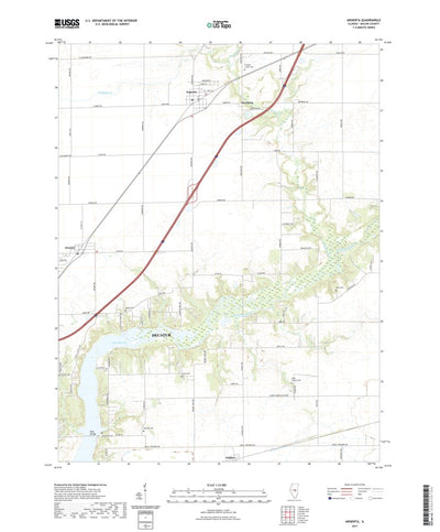 United States Geological Survey Argenta, IL (2021, 24000-Scale) digital map