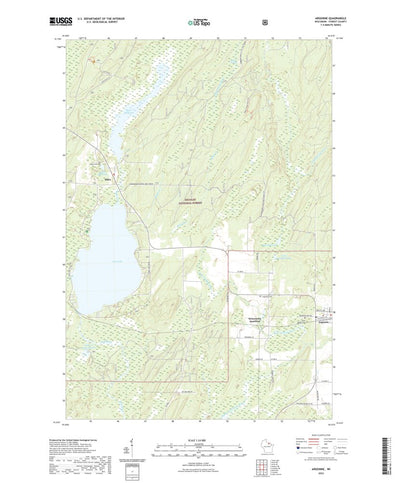 United States Geological Survey Argonne, WI (2022, 24000-Scale) digital map