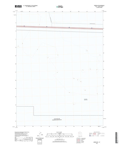 United States Geological Survey Arinosa NE, UT (2020, 24000-Scale) digital map