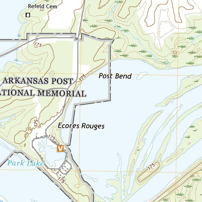 United States Geological Survey Arkansas Post, AR (2020, 24000-Scale) digital map