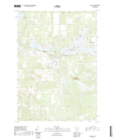 United States Geological Survey Arkdale NE, WI (2022, 24000-Scale) digital map
