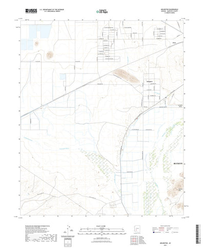 United States Geological Survey Arlington, AZ (2021, 24000-Scale) digital map