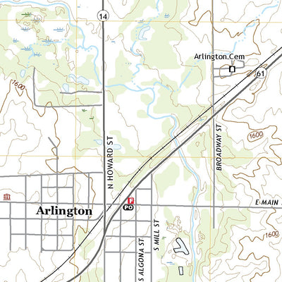 United States Geological Survey Arlington, KS (2022, 24000-Scale) digital map