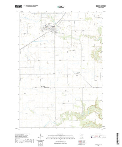 United States Geological Survey Arlington, MN (2022, 24000-Scale) digital map