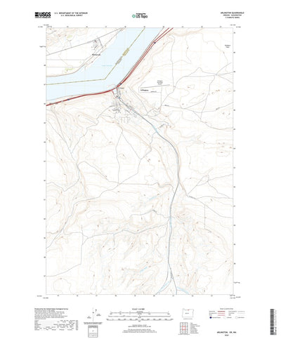 United States Geological Survey Arlington, OR (2020, 24000-Scale) digital map