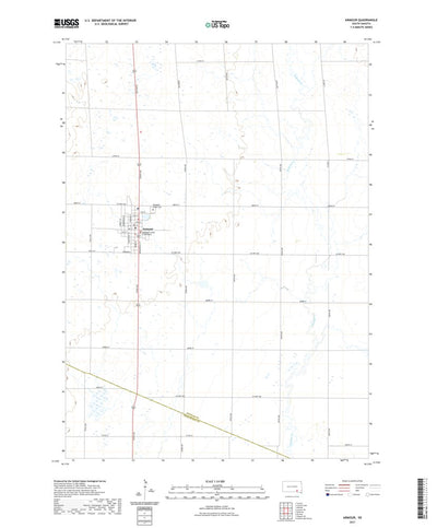 United States Geological Survey Armour, SD (2021, 24000-Scale) digital map
