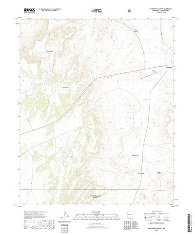 United States Geological Survey Armstrong Canyon, NM (2020, 24000-Scale) digital map