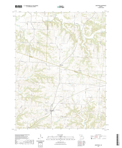 United States Geological Survey Armstrong, MO (2021, 24000-Scale) digital map