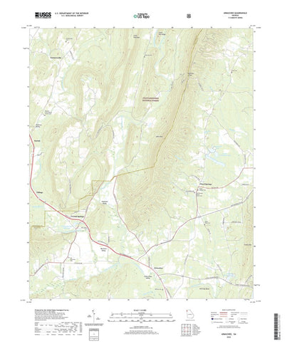 United States Geological Survey Armuchee, GA (2020, 24000-Scale) digital map