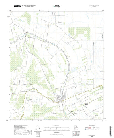 United States Geological Survey Arnaudville, LA (2020, 24000-Scale) digital map