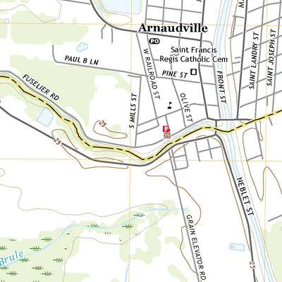 United States Geological Survey Arnaudville, LA (2020, 24000-Scale) digital map