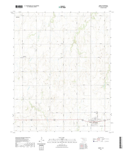 United States Geological Survey Arnett, OK (2022, 24000-Scale) digital map