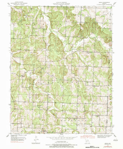 United States Geological Survey Arnica, MO (1939, 24000-Scale) digital map