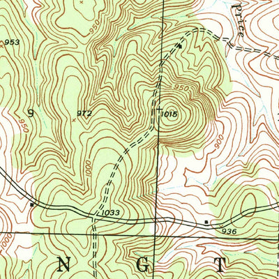 United States Geological Survey Arnica, MO (1939, 24000-Scale) digital map