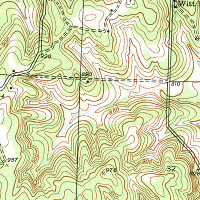 United States Geological Survey Arnica, MO (1939, 24000-Scale) digital map
