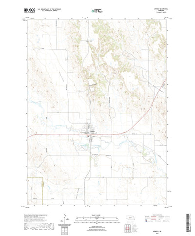 United States Geological Survey Arnold, NE (2021, 24000-Scale) digital map