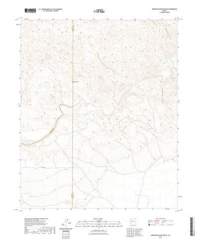 United States Geological Survey Arrastra Mountain SE, AZ (2021, 24000-Scale) digital map