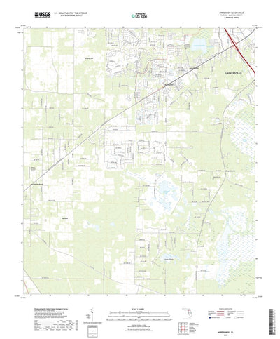 United States Geological Survey Arredondo, FL (2021, 24000-Scale) digital map