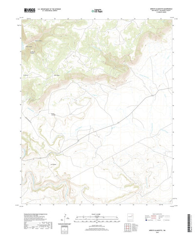 United States Geological Survey Arroyo Alamocito, NM (2020, 24000-Scale) digital map