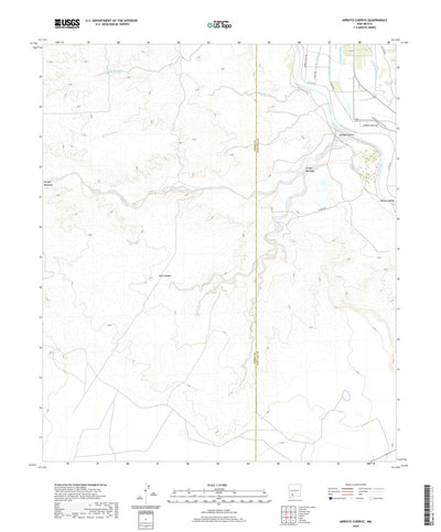 United States Geological Survey Arroyo Cuervo, NM (2020, 24000-Scale) digital map