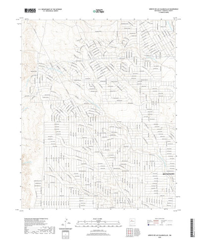 United States Geological Survey Arroyo de las Calabacillas, NM (2020, 24000-Scale) digital map