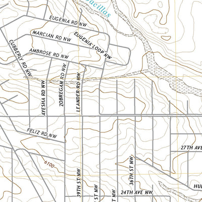 United States Geological Survey Arroyo de las Calabacillas, NM (2020, 24000-Scale) digital map