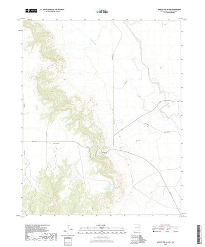 United States Geological Survey Arroyo Del Alamo, NM (2020, 24000-Scale) digital map