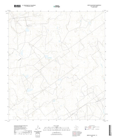 United States Geological Survey Arroyo Salado East, TX (2022, 24000-Scale) digital map