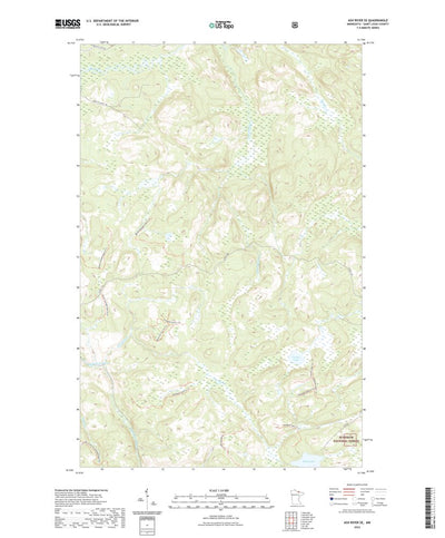United States Geological Survey Ash River SE, MN (2022, 24000-Scale) digital map