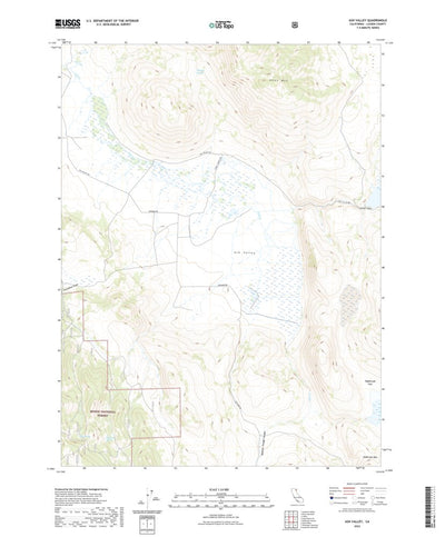 United States Geological Survey Ash Valley, CA (2022, 24000-Scale) digital map