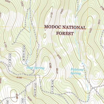 United States Geological Survey Ash Valley, CA (2022, 24000-Scale) digital map