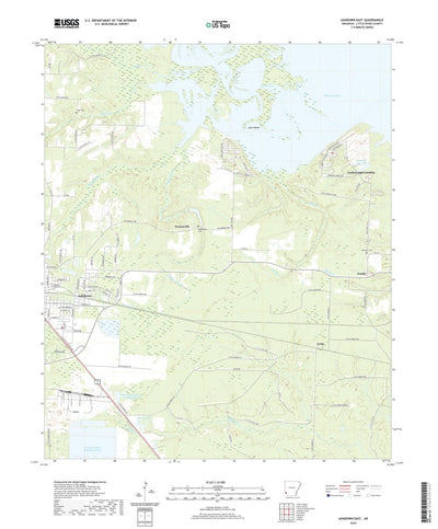 United States Geological Survey Ashdown East, AR (2020, 24000-Scale) digital map