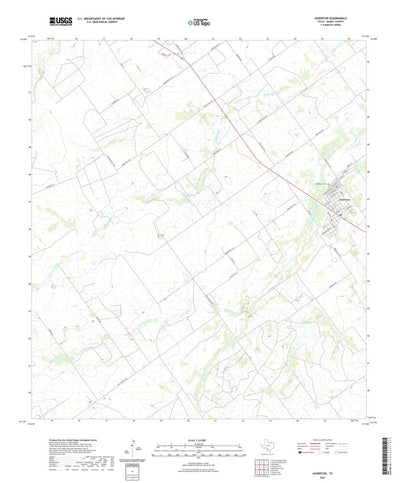 United States Geological Survey Asherton, TX (2022, 24000-Scale) digital map