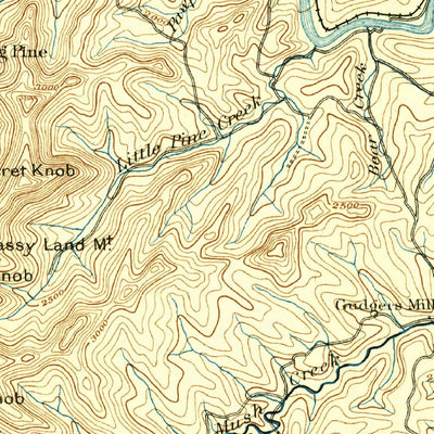 United States Geological Survey Asheville, NC-TN (1894, 125000-Scale) digital map