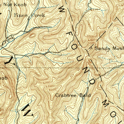 United States Geological Survey Asheville, NC-TN (1894, 125000-Scale) digital map