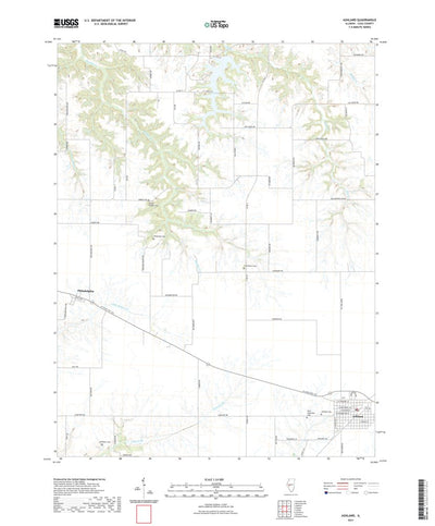 United States Geological Survey Ashland, IL (2021, 24000-Scale) digital map