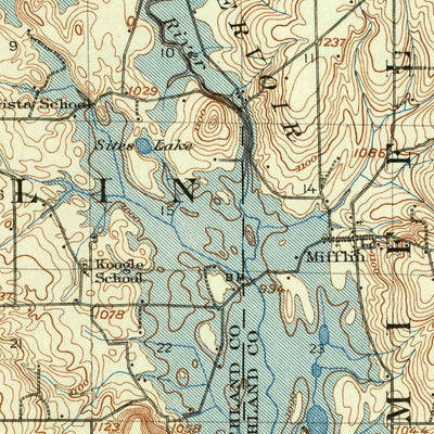 United States Geological Survey Ashland, OH (1908, 62500-Scale) digital map