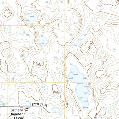 United States Geological Survey Ashley NE, ND (2020, 24000-Scale) digital map