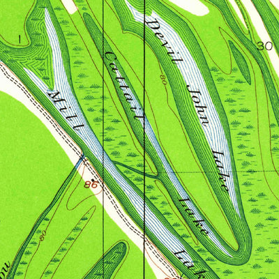 United States Geological Survey Ashly, LA-MS (1909, 24000-Scale) digital map