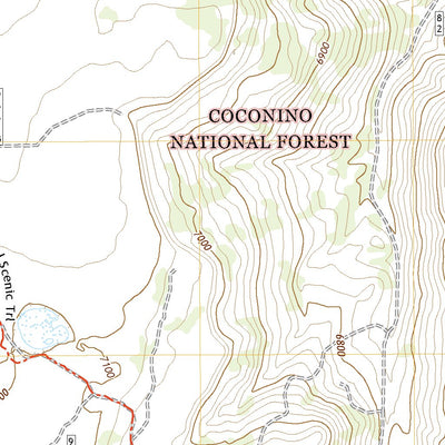 United States Geological Survey Ashurst Lake, AZ (2021, 24000-Scale) digital map
