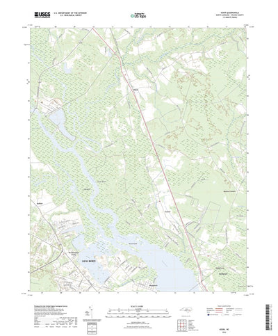 United States Geological Survey Askin, NC (2022, 24000-Scale) digital map