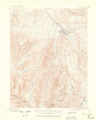 United States Geological Survey Aspen, CO (1893, 62500-Scale) digital map