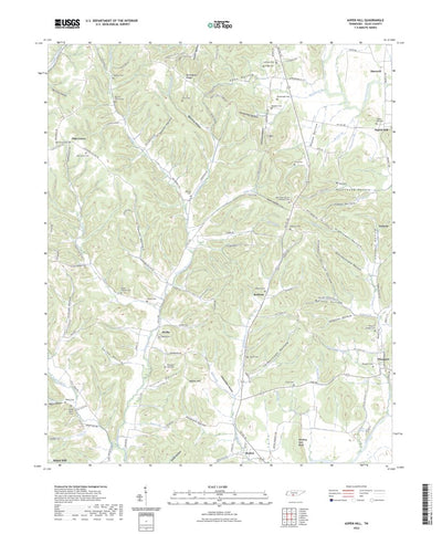 United States Geological Survey Aspen Hill, TN (2022, 24000-Scale) digital map