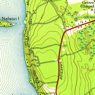 United States Geological Survey Assawompset Pond, MA (1948, 24000-Scale) digital map